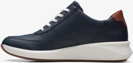 Clarks Un Rio Zip Marine Combinatied Sneakers Blauw - EU 40 / UK 6.5