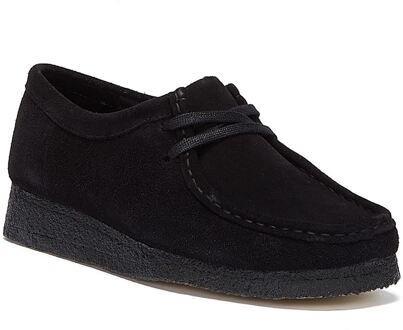 Clarks Wallabee Suede Damesschoenen - (Zwart) - EU 36 / UK 3