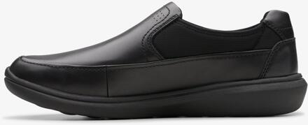 Clarks Watchet Stap Zwarte Leren Schoenen - EU 46 / UK 11