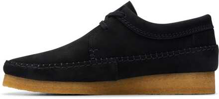 Clarks Weaver Suede herenschoenen in zwart