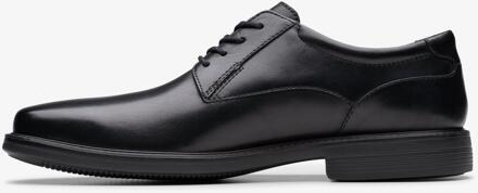 Clarks Wendell LaceII Zwarte Leren Schoenen - EU 44 / UK 9.5
