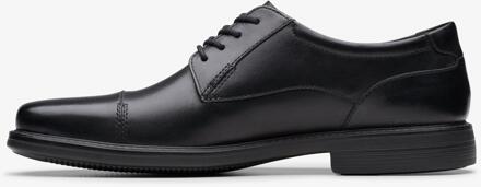 Clarks Wenham Cap II Zwarte Leren Schoenen
