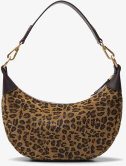 Clarks WillowMoonMini Luipaardprint Tas Bruin