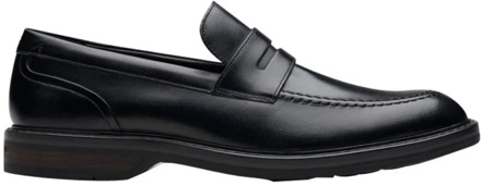 Clarks Zwarte Instapleren Schoenen Aldwin Step Clarks , Black , Heren - 44 Eu,43 Eu,40 Eu,41 Eu,42 Eu,45 EU