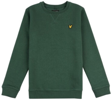 Classic BB Crew Neck Fleece Casual Sweater Jongens 140 Donkergroen