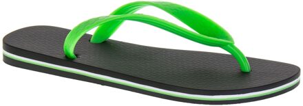 Classic Brasil Kids Slippers - Zwart/Groen - Maat 27/28