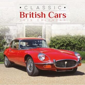 Classic British Cars Square Wall Calendar 2025 - Calendars, Carousel