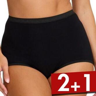 Classic Cotton Maxi Brief Zwart,Wit,Beige,Roze - Small,Medium,Large,X-Large,XX-Large