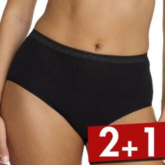 Classic Cotton Midi Brief Zwart,Wit,Beige,Roze - Small,Medium,Large,X-Large,XX-Large