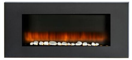 Classic Fire Sfeerhaard Elektrisch Vancouver - Electrische Haard 105,5 x 48 x 12 cm - Wandmontage Zwart