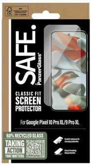 Classic Fit Screenprotector voor de Google Pixel 10 Pro XL Transparant