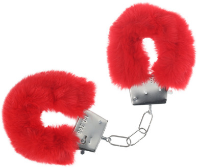Classic Fluffy Handboeien - Rood