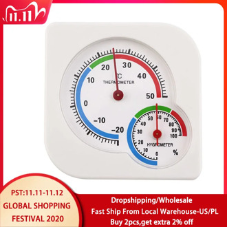 Classic Homeuse Indoor Outdoor 2 In 1 Mini Accurate Wet Hygrometer Humidity Thermometer Temperature Meter Mechanical