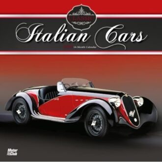 Classic Italian Cars 2025 Square Wrap Mo