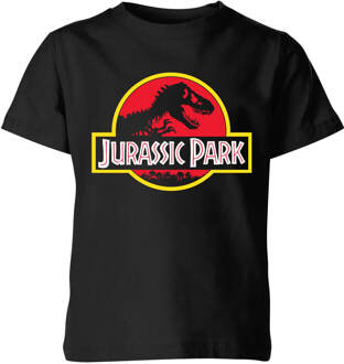 Classic Jurassic Park Logo Kids' T-Shirt - Black - 98/104 (3-4 jaar) Zwart - XS