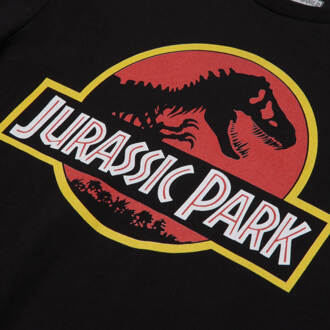 Classic Jurassic Park Logo Men's T-Shirt - Black - L Zwart