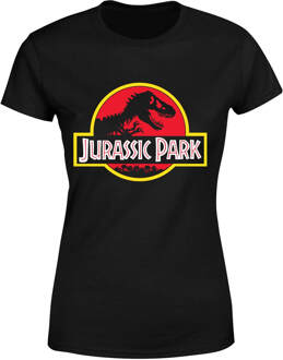 Classic Jurassic Park Logo Women's T-Shirt - Black - L Zwart