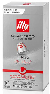 Classic Lungo Illy®10 Nespresso compatible coffee capsules®