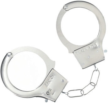 Classic metalen handboeien - Zilver