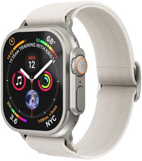 Classic Nylon Loop bandje voor de Apple Watch | 38/40/41/42 mm - Cream Beige - 42 mm