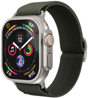 Classic Nylon Loop bandje voor de Apple Watch | 38/40/41/42 mm - Olive Groen - 42 mm