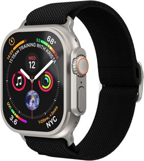 Classic Nylon Loop bandje voor de Apple Watch | 38/40/41/42 mm - Zwart - 42 mm