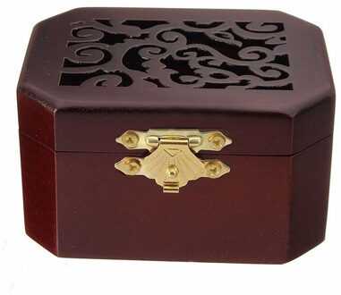 Classic Octagon Woody Wind Up Music Box