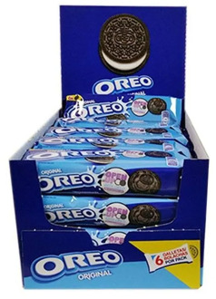 Classic Oreo, box with 20 packs of 6 cookies each. Format momentum.