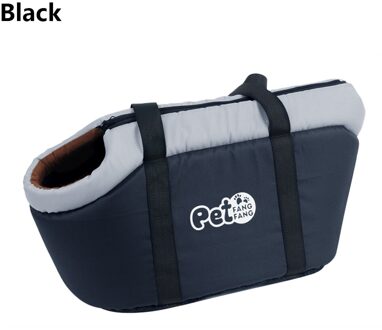Classic Pet Carrier Draagbare Gezellige Zachte Puppy Kat Hond Zakken Rugzak Schouder Carrier Dierbenodigdheden Voor Outdoor Wandelen Reizen zwart / S