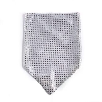 Classic Pet Dog Bandana Kat Puppy Hoofddoek Pet Grooming Accessoires Huisdier Halsdoek Sjaal Hond Speeksel Handdoek Zilver