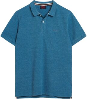 Classic Pique Polo Heren blauw - L