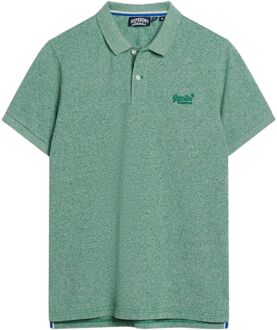 Classic Pique Polo Heren groen - L