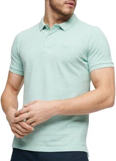 Classic Pique Polo Heren mintgroen - S