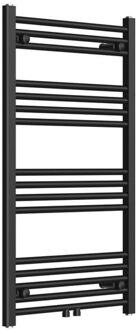 Classic radiator 60x100cm recht middenaansluiting 424 watt mat zwart AF-CN60100B Zwart mat