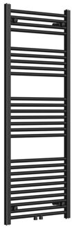 Classic radiator 60x140cm recht middenaansluiting 661watt mat zwart AF-CN 60/140 matt black middle-connect Zwart mat