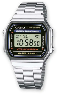 Classic retro collection CASIO A168WA-1YES multifunctional watch