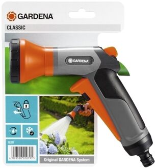 Classic Sproeibroes Grijs, Oranje