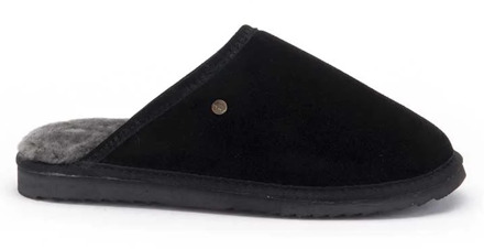 Classic Suede Pantoffels - Black - Maat 47