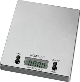 Clatronic KW 3367 Keukenweegschaal Digitaal Weegbereik (max.): 5 kg RVS