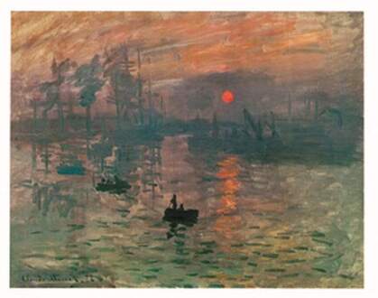 Claude Monet - Impression, Sonnenaufgang Kunstdruk 71x56cm