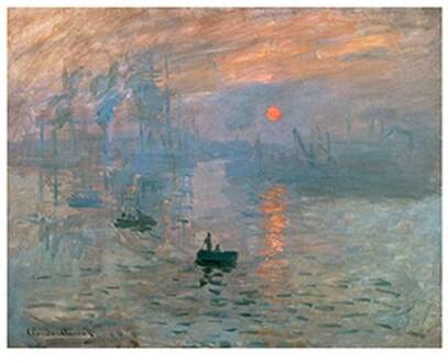 Claude Monet - Impression (Sonnenaufgang) Kunstdruk 80x60cm