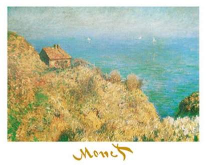 Claude Monet - La Casa Dei Doganieri Kunstdruk 70x50cm