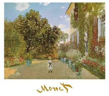 Claude Monet - La Casa Della Artista Kunstdruk 70x50cm