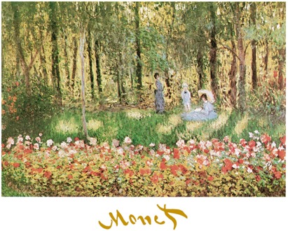 Claude Monet - La Famille D'artiste Kunstdruk 70x50cm