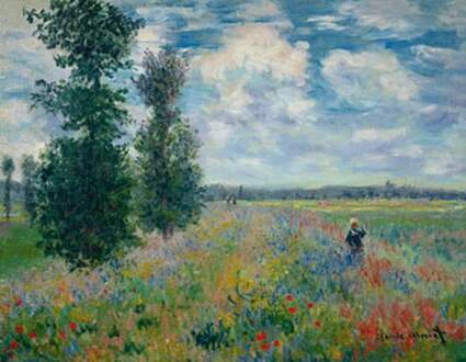 Claude Monet - Les Coquelicots Kunstdruk 90x70cm