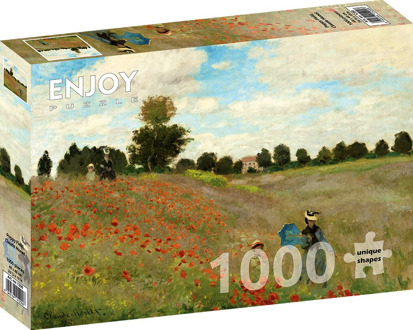 Claude Monet - Mohnfeld Puzzel (1000 stukjes)