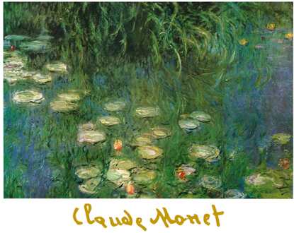 Claude Monet - Ninfee Dell'orangerie Kunstdruk 80x60cm