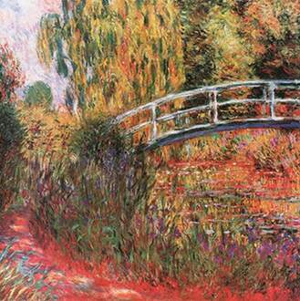 Claude Monet - Ponte Giapponese Kunstdruk 95x95cm