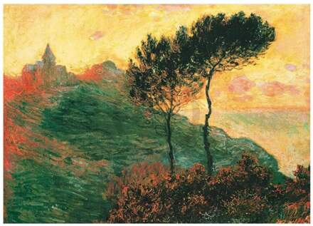 Claude Monet - The Church At Varengeville Kunstdruk 80x60cm