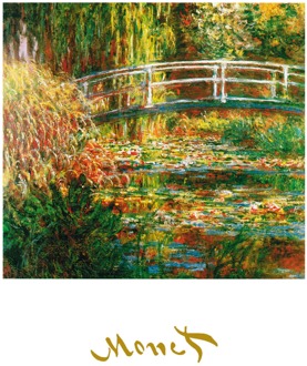 Claude Monet - The Waterlily Pond Kunstdruk 50x70cm